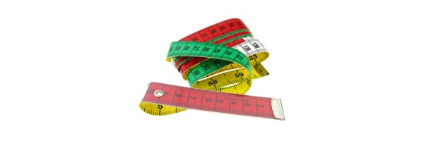 Maßbänder mit cm und inch