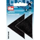 925466 Applikation Dreiecke groß schwarz - KTE...