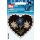 925496 Applikation Patch Herz braun Edelweiß/Enzian - KTE á 1 ST