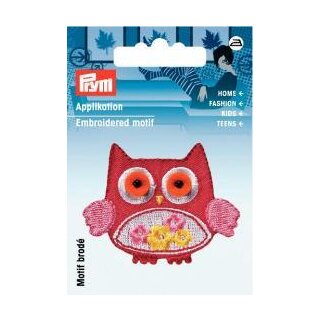 923101 Applikation Eule rot - KTE á 1 ST