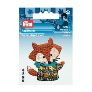 Abverkauf - 925585 Applikation Fuchs braun/bunt - KTE á 1 St