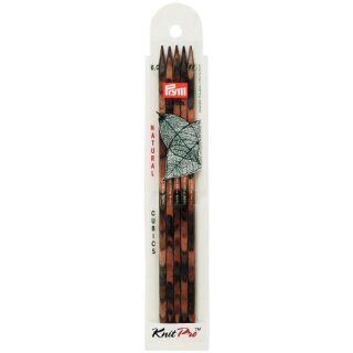 Abverkauf - 224148 Strumpfstricknadeln CUBICS NATURAL 20 cm 6,00 mm - BTL á 5 St
