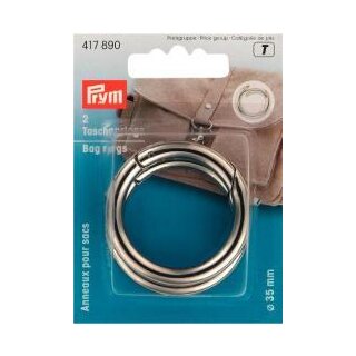 417890 Taschenringe 35 mm silberfarbig - KTE á 2 ST