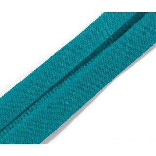 903350 Schrägband Baumwolle 40/20 mm türkis - COU á 3,500 M