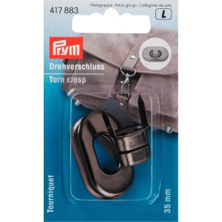 417883 Drehverschluss für Taschen altsilber - KTE á 1 ST