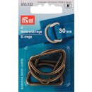 555232 Halbrundringe 30 mm altmessing - KTE á 4 ST