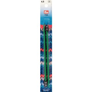 218403 Kinderstricknadeln KST 17 cm 4,50 mm grün - KTE á 2 ST