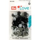 393003 Prym Love Druckknopf Color KST 12,4 mm grau - KTE...