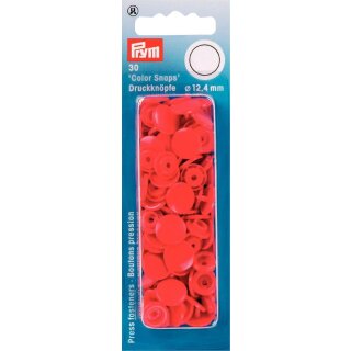 393101 NF Druckkn Color Snaps rund 12,4 mm hellrot - KTE á 30 ST