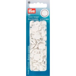 393103 NF Druckkn Color Snaps rund 12,4 mm weiß - KTE á 30 ST