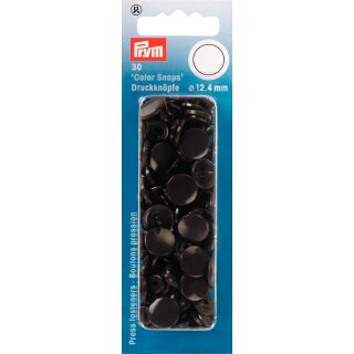 393106 NF Druckkn Color Snaps rund 12,4 mm dunkelbraun - KTE á 30 ST