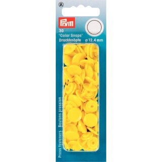 393107 NF Druckkn Color Snaps rund 12,4 mm hellgelb - KTE á 30 ST