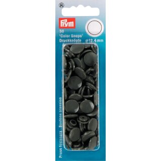 393109 NF Druckkn Color Snaps rund 12,4 mm dunkelgrau - KTE á 30 ST