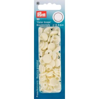 393122 NF Druckkn Color Snaps rund 12,4 mm perle - KTE á 30 ST