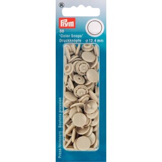 393123 NF Druckkn Color Snaps rund 12,4 mm beige - KTE á 30 ST