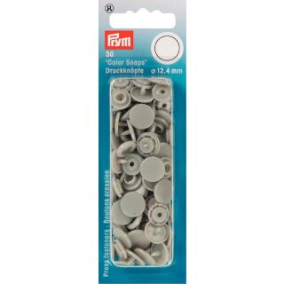 393124 NF Druckkn Color Snaps rund 12,4 mm grau - KTE á 30 ST