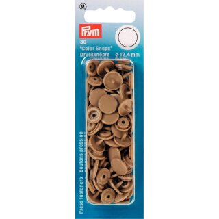 393142 NF Druckkn Color Snaps rund 12,4 mm champagner - KTE á 30 ST