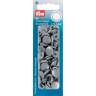 393145 NF Druckkn Color Snaps rund 12,4 mm silbergrau - KTE á 30 ST