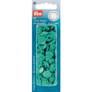 393146 NF Druckkn Color Snaps rund 12,4 mm türkis - KTE á 30 ST