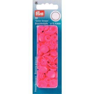 393147 NF Druckkn Color Snaps rund 12,4 mm pink - KTE á 30 ST