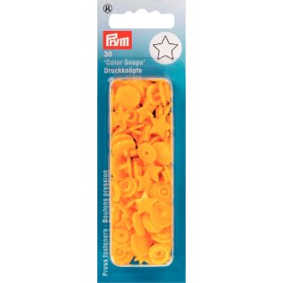 393210 NF-Druckknopf Color Snaps Stern gelb - KTE á 30 ST
