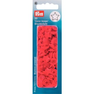 393238 NF-Druckknopf Color Snaps Stern rot - KTE á 30 ST