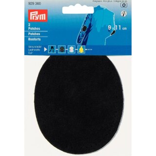 929360 Patches Veloursleder (nähen) 9 x 11 cm schwarz - KTE á 2 ST