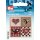 926049 Applikation Exklusiv Handmade Label Herzen braun/beige - KTE á 1 ST