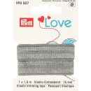 Abverkauf - 995507 Prym Love Elastic-Einfassband 15 mm grau