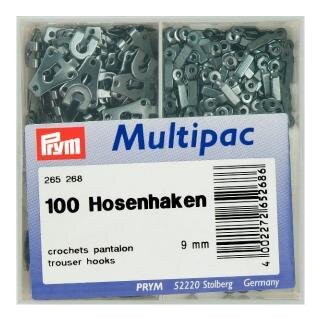 Abverkauf - 265271 Hosen/Rockhaken und Stege 9 mm schwarz - KAR á 100 St