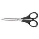 Haushaltschere mit schwarzem Kunststoffgriff 6" / 15 cm