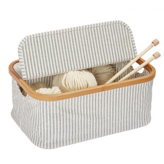 612682 Box Canvas & Bamboo faltbar grau - ST á 1 ST