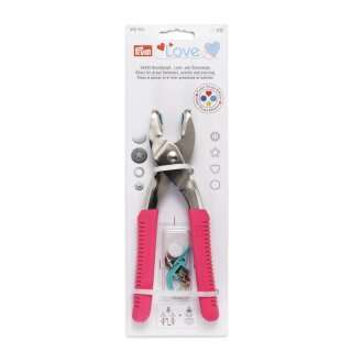 390902 Prym Love Vario-Zange mit Loch-/Color Snaps Werkzeug pink - KTE á 1 ST