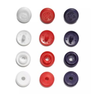 393603 Prym Love Color Snaps Mini Annähoptik r/w/m - KTE á 36 ST