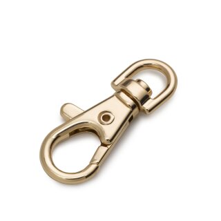 417899 Karabinerhaken 7 x 38 mm new gold - KTE á 1 ST