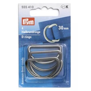 555410 Halbrundringe 30 mm gunmetal - KTE á 4 ST