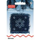 Abverkauf - 925609 Applikation Jeans quadratisch mit...