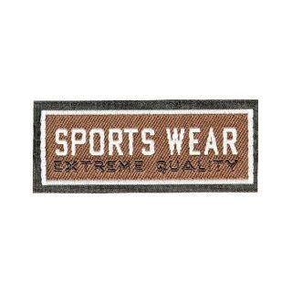 Abverkauf - 925812 Applikation Label Sports Wear braun