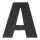 Abverkauf - 925823 Applikation Buchstabe A schwarz