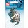Abverkauf - 925922 Applikation Totenkopf/Schlange blau/be