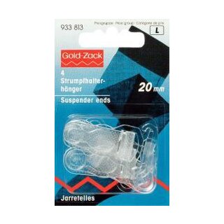 Abverkauf - 933813 Strumpfhalter-Hänger KST 20 mm transparent - KTE à 4 St