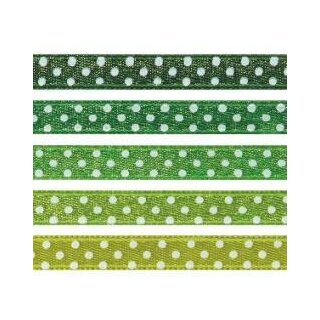Abverkauf - 986103 Satinbänder selbstklebend 7mm 32cm grün
