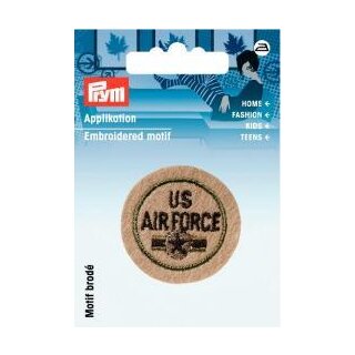 Abverkauf - 925958 Applikation Patch US Air Force beige