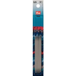 Abverkauf - 191353 Strumpfstricknadeln ALU 10 cm 3,50 mm grau