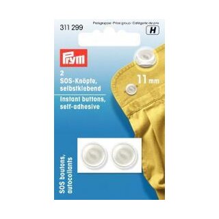 Abverkauf - 311299 SOS-Knöpfe selbstklebend 11 mm