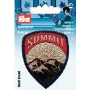Abverkauf - 925956 Applikation Patch braun/rot SUMMIT