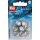 Abverkauf - 403632 Creativ Decor rund stecken 12 mm Durchmesser silberfarbig Kunststoff/Metall