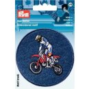 Abverkauf - 923122 Applikation Patch Jeans rund Motorcross