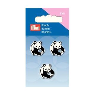 Abverkauf - 316733 Knopf Ösen Panda 17 mm schwarz/weiß