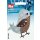 Abverkauf - 924210 Applikation Exklusiv Vogel beige/bleu - KTE á 1 St